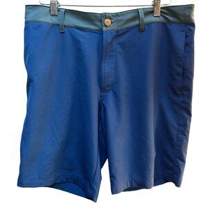 The North Face Athletic Shorts Polyester Blue Green 10” Inseam‎ Men’s Size 34